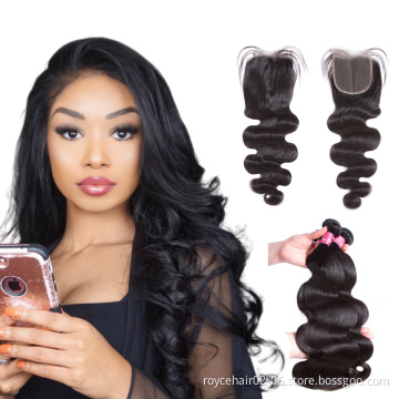 Aliexpress 12A Luxury 100% Unprocessed Virgin Peruvian Human Hair Natural Color Body Wave 4x13 Lace Closure